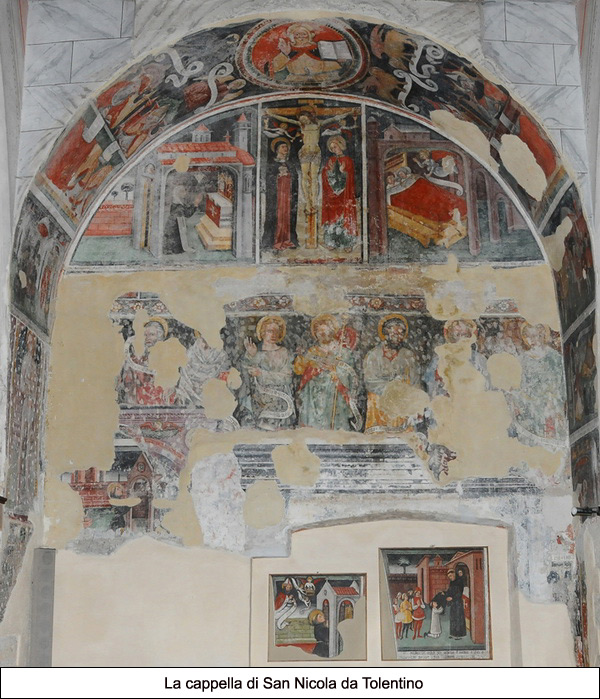Gli affreschi interni