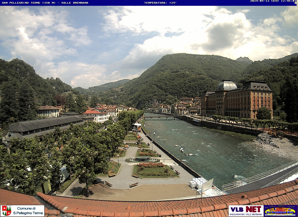 immagine della webcam nei dintorni di Taleggio: webcam San Pellegrino Terme