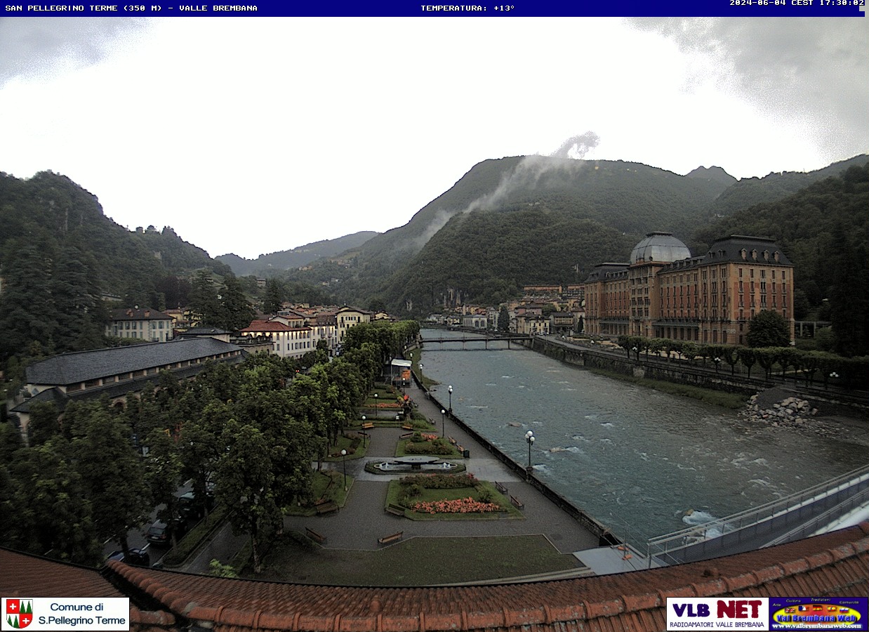 immagine della webcam nei dintorni di Almenno San Bartolomeo: webcam San Pellegrino Terme