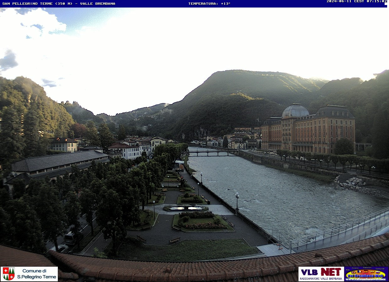 immagine della webcam nei dintorni di San Giovanni Bianco: webcam San Pellegrino Terme